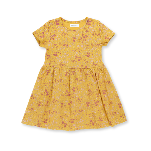 SINSAY Yellow Floral Print Dress