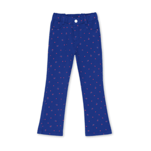 DUPAREIL Blue Flower Print Pants