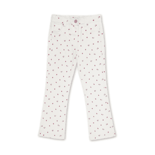 DUPAREIL White Flower Print Pants